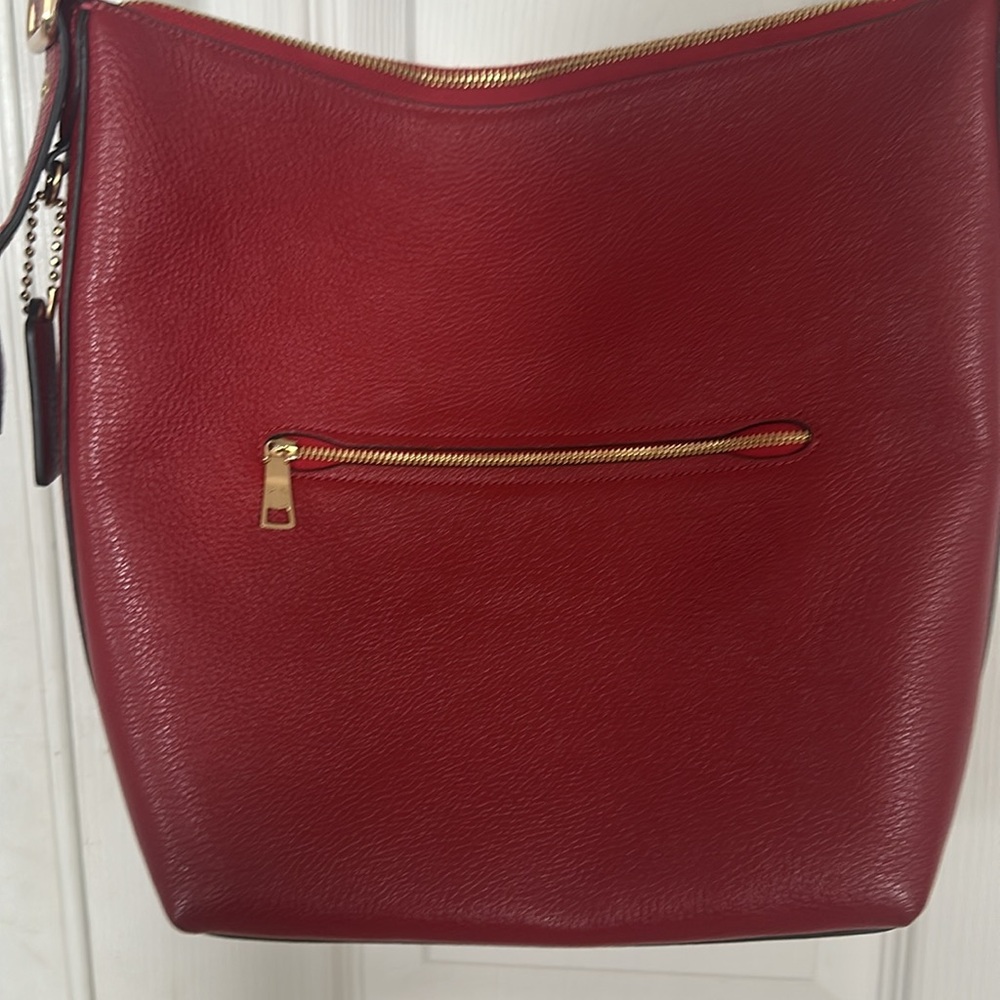 Coach Red Leather Cross body Purse